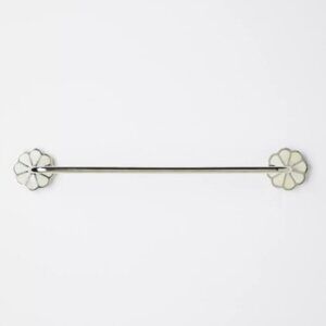 New Anthropologie Botanist Towel Bar *one piece of tile has fallen off*